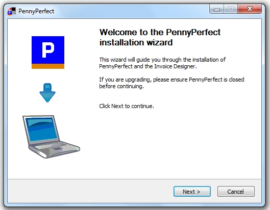 PennyPerfect Installer page 1